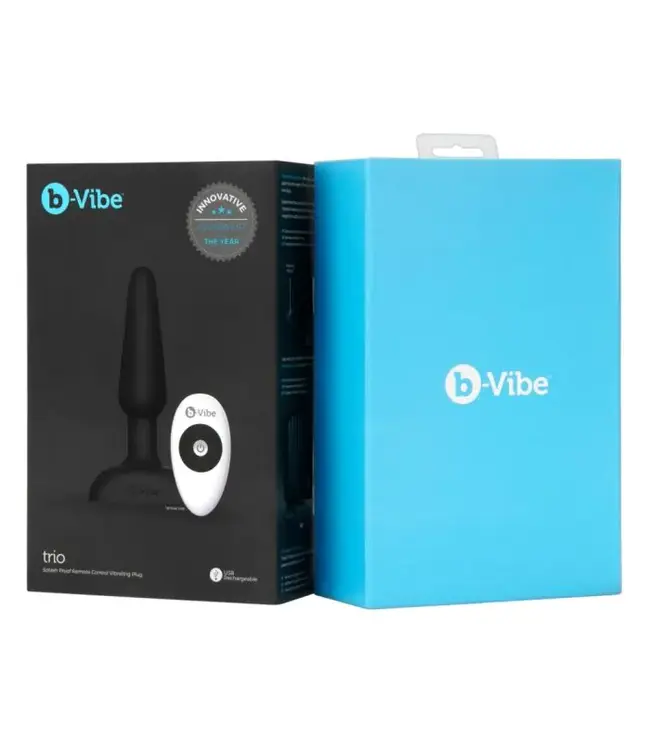 B-Vibe Trio Plug Premium 13,5 cm – Flexibler Vibrator mit 3 Motoren und 8 Stufen