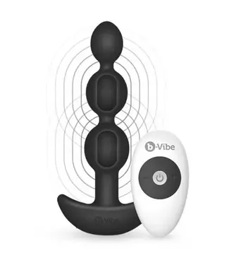 B-Vibe TripleFlex Anaal Kralen Met Dubbele Vibratie Motor En Afstandsbediening