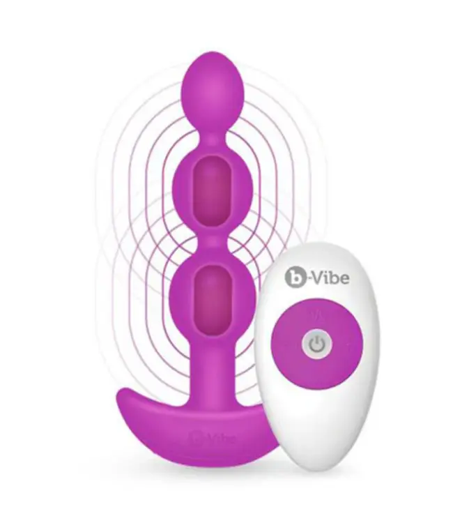 B-Vibe TripleFlex Anaal Kralen Met Dubbele Vibratie Motor En Afstandsbediening