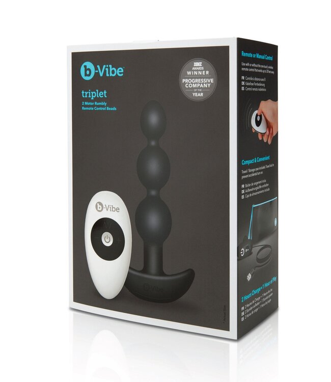 B-Vibe TripleFlex Anaal Kralen Met Dubbele Vibratie Motor En Afstandsbediening