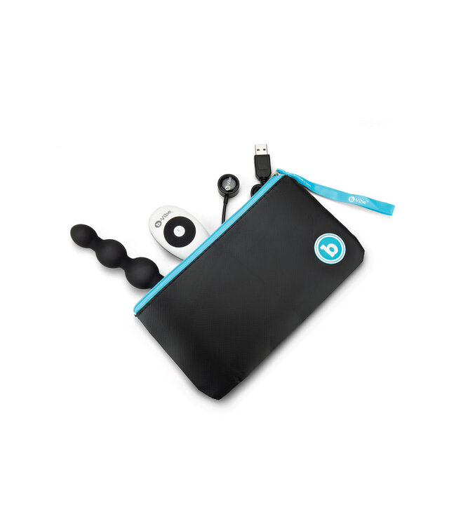 B-Vibe Triplet Analperlen 13,8 cm mit Fernbedienung – Zweifacher Genuss in Farbe