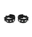 Kiotos Comfortable Black Rubber Handcuffs - Durable BDSM Accessory