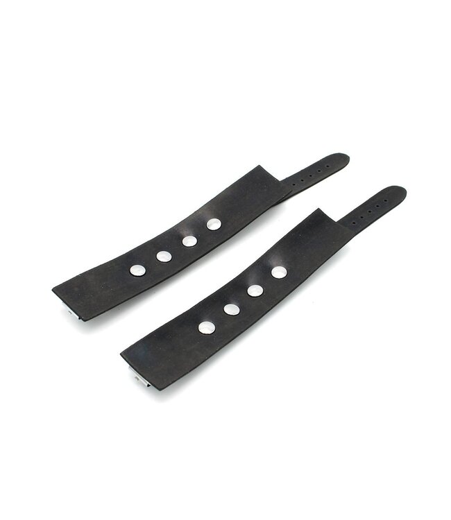 Kiotos Comfortable Black Rubber Handcuffs - Durable BDSM Accessory