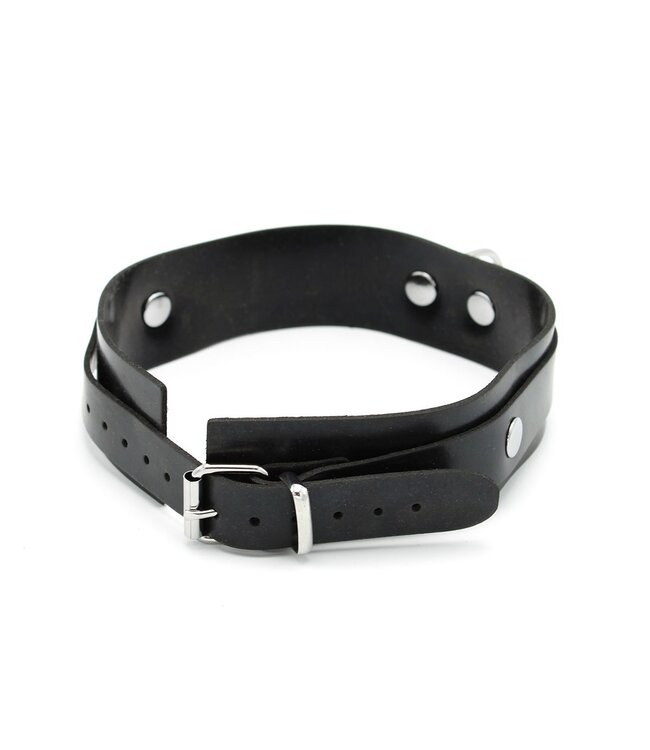 Kiotos Kiotos Flexibele Zwarte Rubber Halsband 42 cm - Duurzaam & Comfortabel