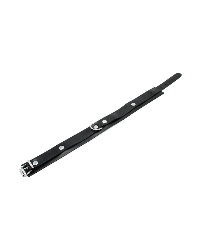 Kiotos Sleek Black Rubber Collar - Comfortable & Durable for Everyday Use