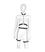 Kiotos Adjustable Leather Chain Harness with Leg Straps - Edgy & Durable