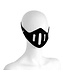 Kiotos Adjustable Black Leather Muzzle Mask for Stylish Kinky Play