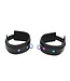 Kiotos Stylish Black Rainbow Leather Ankle Cuffs - Durable & Comfortable