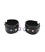 Kiotos Black Rainbow Leather Handcuffs: Stylish, Comfortable, and Durable