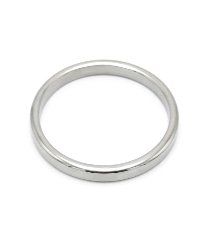 Kiotos Steel Roestvrijstalen Flat Cockring Met Strakke Pasvorm, 65 & 70 mm