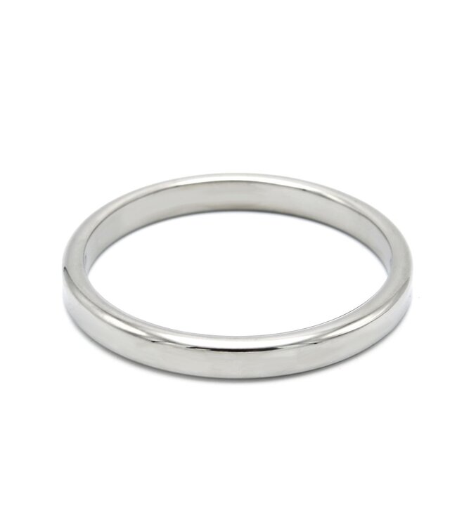 Kiotos Steel Roestvrijstalen Flat Cockring Met Strakke Pasvorm, 65 & 70 mm