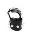 Kiotos Adjustable Leather Padded Handcuffs with Spikes for Edgy Comfort