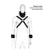 Kiotos Adjustable Leather Padded Handcuffs with Spikes for Edgy Comfort