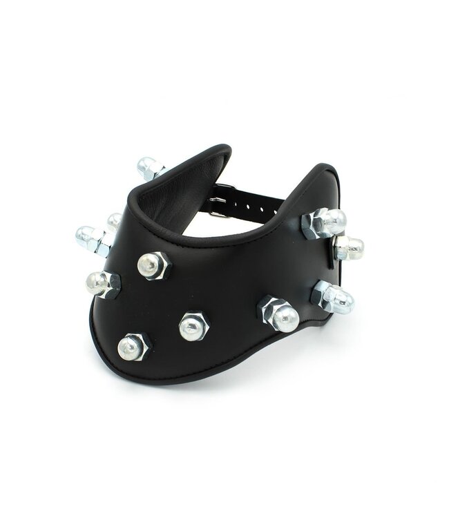 Kiotos Adjustable Leather Spiked Collar for Comfort and Edgy Style
