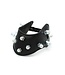 Kiotos Verstelbare Lederen Halsband Met Comfortpadding En Metalen Spikes