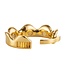 Sevanda Sevanda Verstelbare Ring Of Kings Kroonring Glansring M Zinklegering