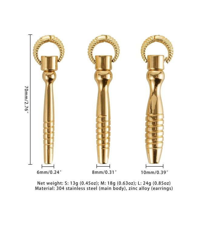 Sevanda Sevanda Bad Boy Luxus Urethral Plug Set – 3-teiliges Edelstahlset