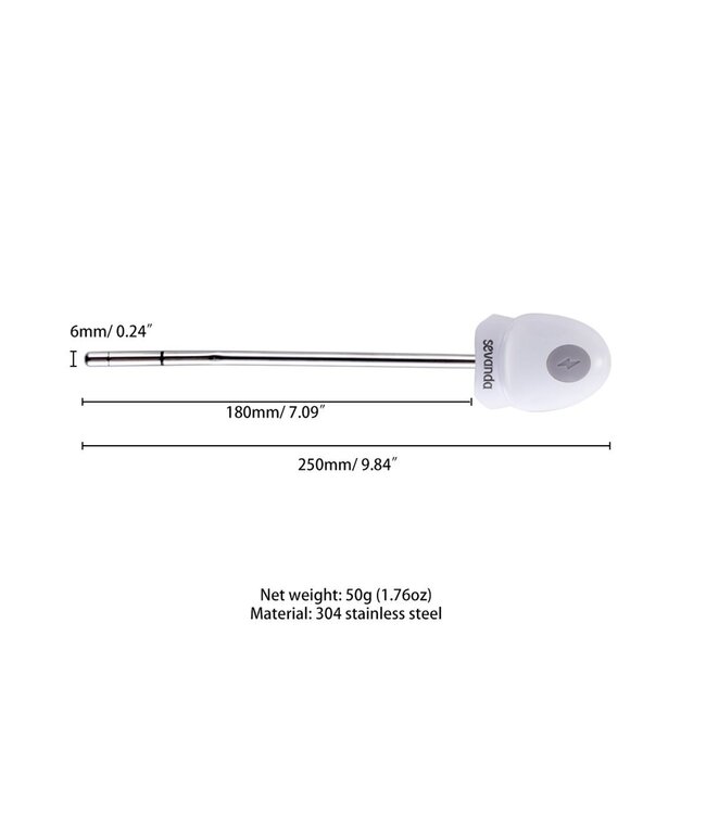 Sevanda Sevanda Metalen Urethrale Sounding Met Vibratie En E-Stim Functionaliteit