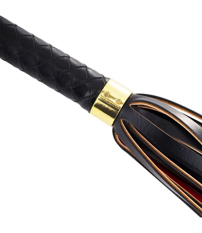 Sevanda Sevanda Elegant Red & Black Braided Tail Flogger – Durable & Stylish