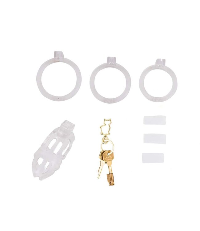 Sevanda Transparante Plastic Penis Kuisheidskooi Met Verstelbare Ringen En Messing Slot