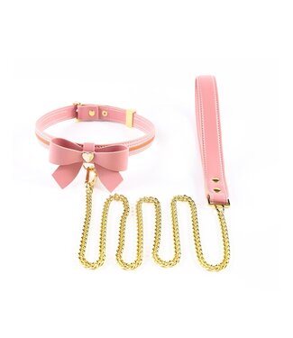 Sevanda Sevanda Love Heart Butterfly Vegan Leren Halsband Met Verstelbare Pasvorm
