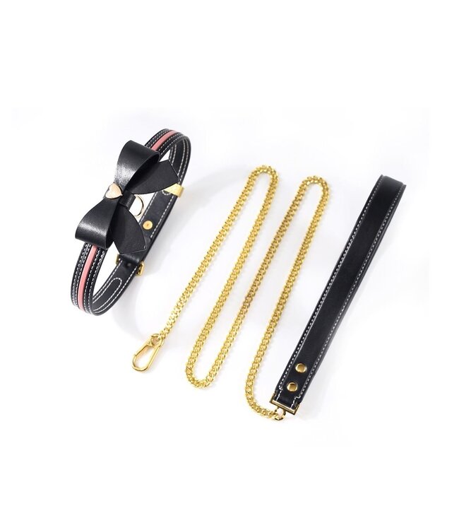 Sevanda Sevanda Love Heart Butterfly Vegan Leren Halsband Met Verstelbare Pasvorm