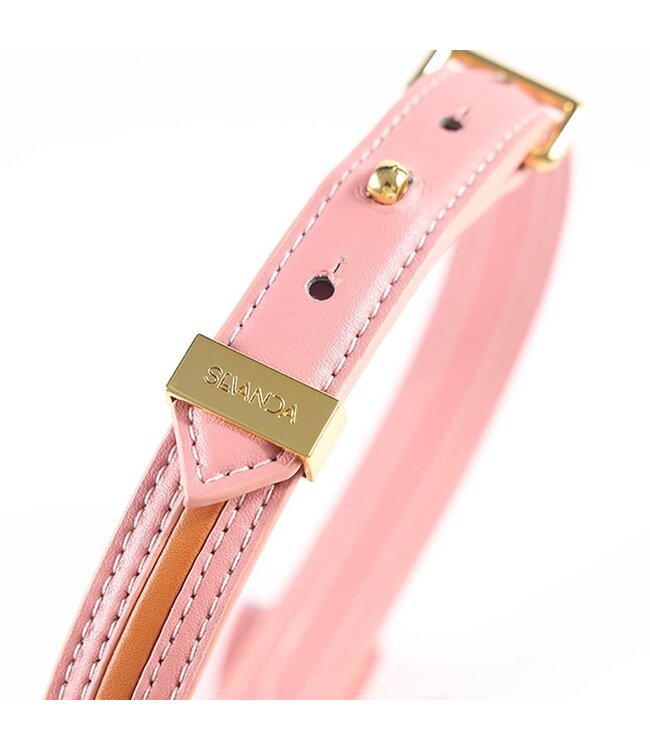 Sevanda Sevanda Love Heart Butterfly Leather Collar - Elegant & Adjustable Style