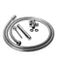 CleanStream Elegantes Metall-Einlauf-Duschset mit verstellbarem Wasserdruck