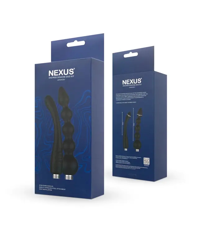 Nexus Shower Duo Kit - Ultimate Cleanliness with 2 Silicone Nozzles