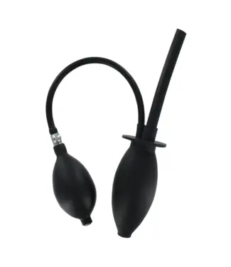 CleanStream Siliconen Opblaasbare Enema Buttplug Met Rubberen Slang Voor Klysma Gebruik