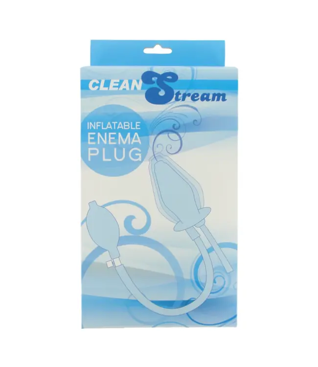 CleanStream Inflatable Silicone Enema Plug with Tube for Controlled Fluid Use