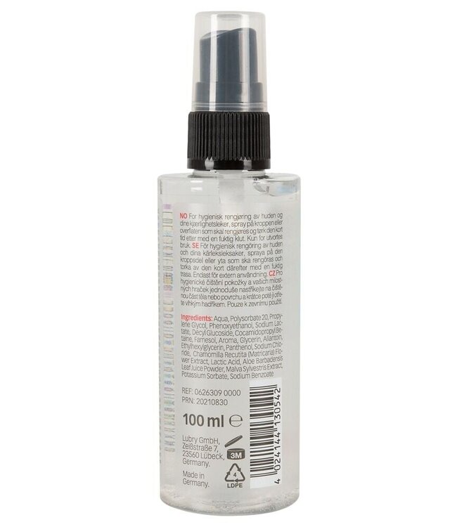 Just Play Intimreiniger 2in1 – Sanftes veganes Spray für Zonen & Spielzeuge