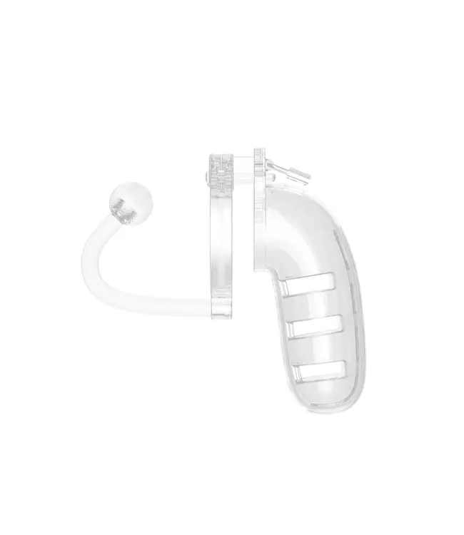 ManCage Man|Cage Polycarbonaat Kuisheidskooi Met Verwijderbare Butt Plug 14 Cm