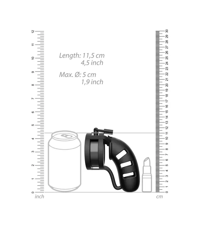 ManCage Model 19 Chastity Cage with Ball Splitter - Dominate with Control