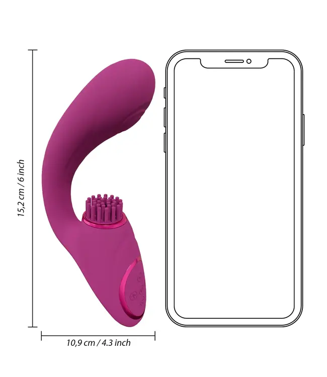 Vive Gen Triple Motor G-Spot Vibrator Roze Met 3 Motoren En 10 Modi