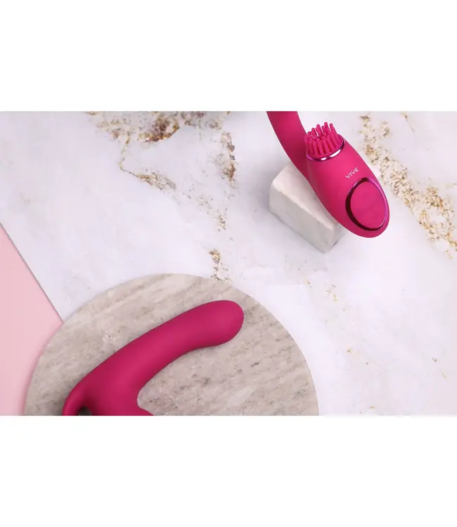 Vive Riko Triple Motor Thumper - Powerful Pink Vibrator with 1000+ Settings