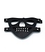 Kiotos Leather Zwart Leren Gezichtsmasker Met Verstelbare Banden Voor Comfort En Duurzaamheid