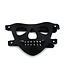 Kiotos Leather Zwart Leren Gezichtsmasker Met Verstelbare Banden Voor Comfort En Duurzaamheid