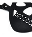 Kiotos Leather Zwart Leren Gezichtsmasker Met Verstelbare Banden Voor Comfort En Duurzaamheid