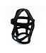 Kiotos Leather Adjustable Black Leather Head Cage with Zipper for Secure Roleplay