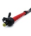 Kiotos Leather Stylish 71cm Black & Red Leather Paddle Whip for Impact Play