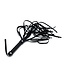 Kiotos Leather 66 cm Black Leather Flogger with Braided Handle for Sensory Play