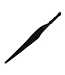 Kiotos Leather Elegant Black Leather Whip with Gold D-Ring - 71 cm for Impact Play
