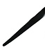 Kiotos Leather Elegant Black Leather Whip with Gold D-Ring - 71 cm for Impact Play