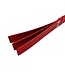 Kiotos Leather Durable Red Leather Paddle with Gold D-Ring - Compact & Stylish