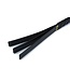 Kiotos Leather Durable Black Leather Paddle with Gold D-Ring - Compact & Stylish 39.5 cm