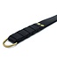 Kiotos Leather Durable Black Leather Paddle with Gold D-Ring - Compact & Stylish 39.5 cm