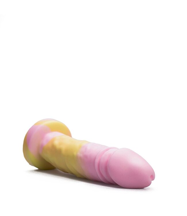 Kiotos Revolt Pink Smash Kiotos Revolt Siliconen Dildo 26 cm Roze Hung-Systeem Compatibel