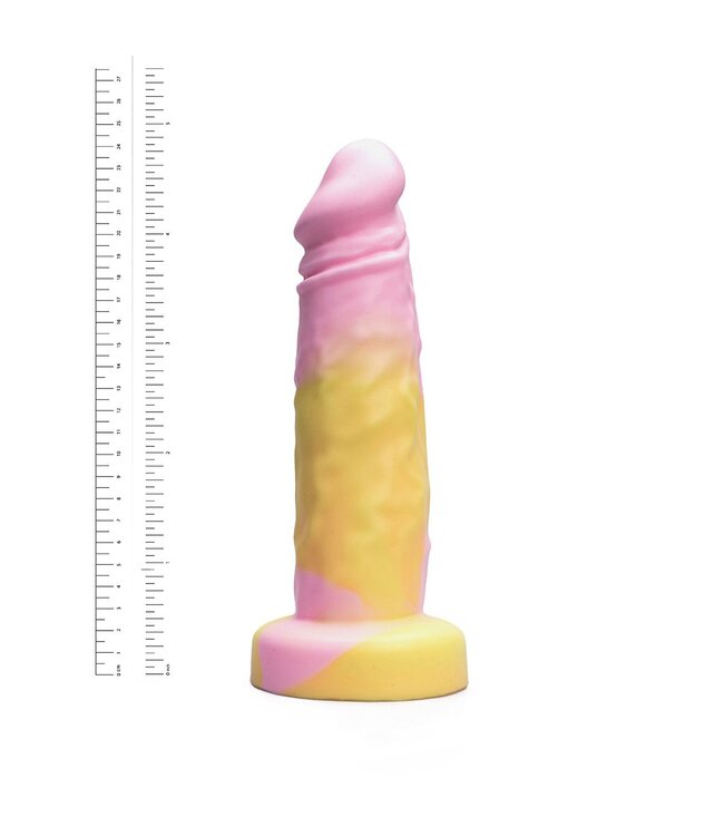 Kiotos Revolt Pink Smash Kiotos Revolt Siliconen Dildo 26 cm Roze Hung-Systeem Compatibel