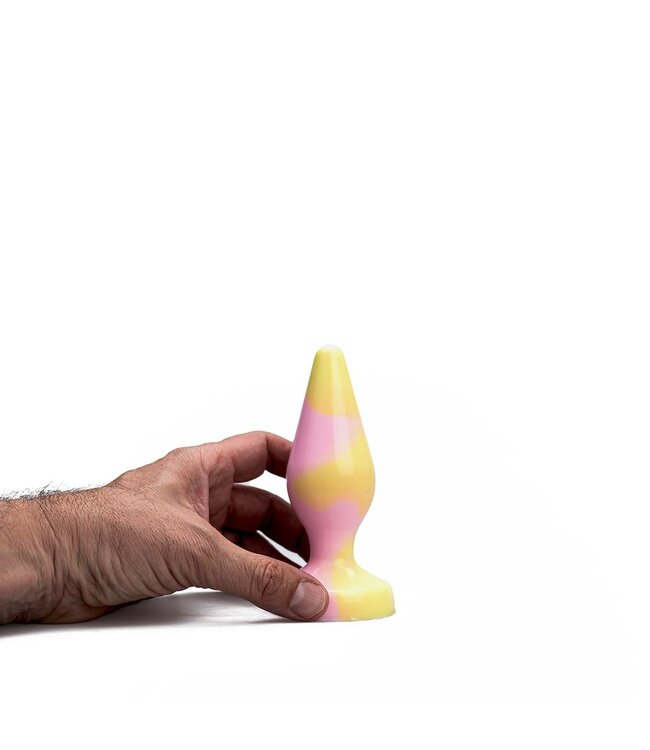 Kiotos Revolt Pink Smash Kiotos Pink Smash Medium Siliconen Buttplug 14,5 cm Ergonomisch Design